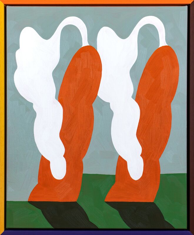 Jordy van den Nieuwendijk, ‘Pair of Carrots’, 2018, Painting, Oil on canvas, painted wooden frame, Public Gallery