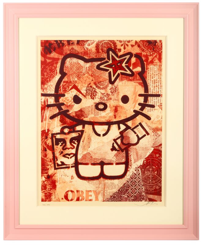 Shepard Fairey, ‘Hello Kitty (Pink)’, 2010, Print, Screenprint in colours, Chiswick Auctions
