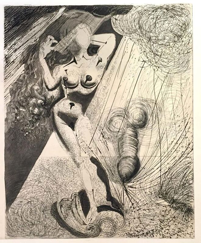 Salvador Dalí, ‘Aphrodite’, 1963, Print, Hèliogravure and Drypoint, Wallector