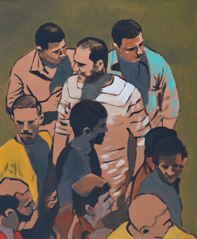 Khaled Hourani, ‘Gathering #2’, 2019, Painting, Acrylic on canvas, Zawyeh Gallery