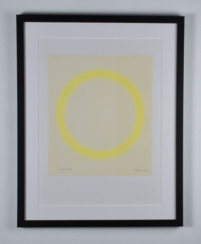 Peter Sedgley, ‘Yellow Study’, 1968, Drawing, Collage or other Work on Paper, Acrylic on paper, RCM Galerie
