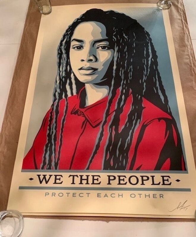 Shepard Fairey, ‘We the People Set (offset)’, 2017, Print, Offset lithograph, Artsy x Capsule Auctions