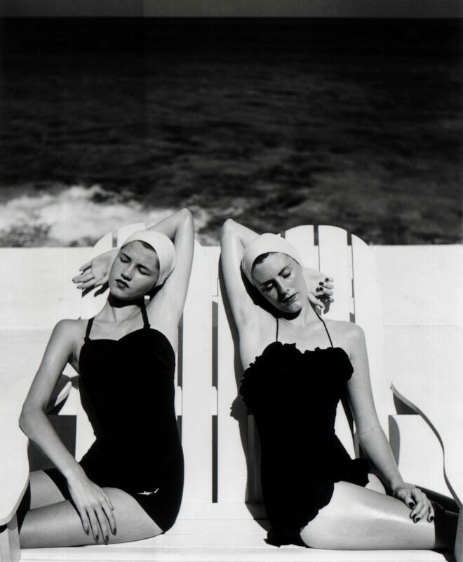 Louise Dahl-Wolfe, ‘Twins at the Beach, Harper’s Bazaar’, 1949, Photography, Gelatin Silver Print, Staley-Wise Gallery