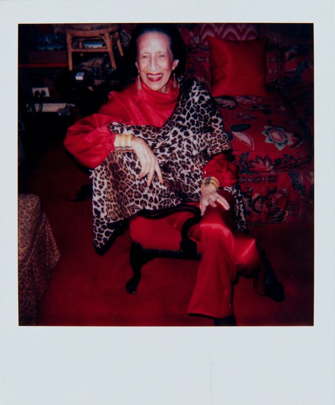 Andy Warhol, ‘Andy Warhol, Polaroid Photograph of Diana Vreeland, 1983’, 1983, Photography, Polaroid, Hedges Projects