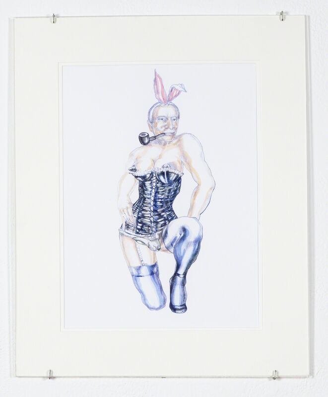 Margaret Harrison, ‘He's Only a Bunny Boy But He's Quite Nice Really’, 2011, Print, Giclee print based on a drawing stolen in 1971, Ronald Feldman Gallery