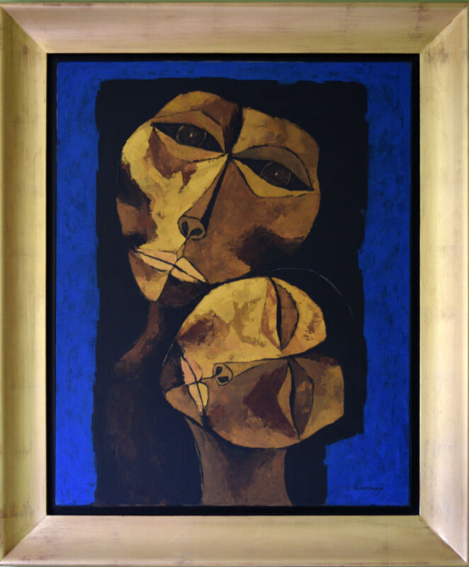 Oswaldo Guayasamín, ‘Madre y Niño’, 1987, Painting, Oil on Canvas, Galería Duque Arango