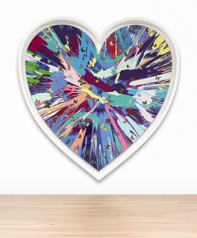 Damien Hirst, ‘Beautiful Love Strummerville with Beautiful Butterflies’, Painting, Butterflies and household gloss on canvas, in artist's frame, Sotheby's