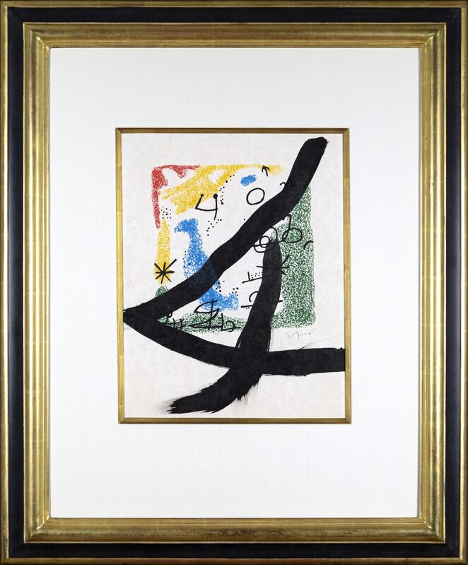 Joan Miró, ‘Les Essències de la terra’, 1968, Print, Brush and ink over color lithograph on Japon nacré paper, Galerie Michael