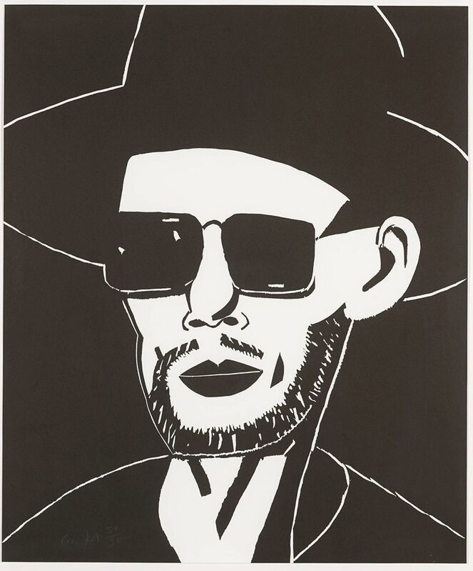 Alex Katz, ‘Black Hat Tim Eitel’, 2010, Print, Woodcut on Somerset 300g paper, Frank Fluegel Gallery