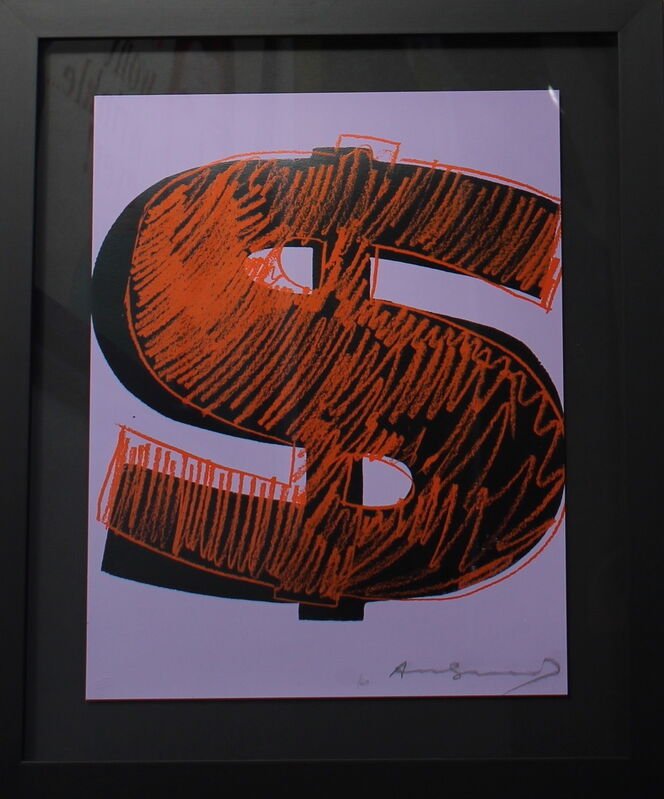 Andy Warhol, ‘Dollar Sign, Orange (FS II.276)’, 1982, Print, Screenprint on Lenox Museum Board, Revolver Gallery