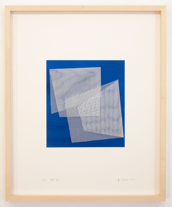 Tom Henderson, ‘Moiré - Cerlean Blue’, 2019, Mixed Media, Acrylic on paper and netting, Galerie Dutko
