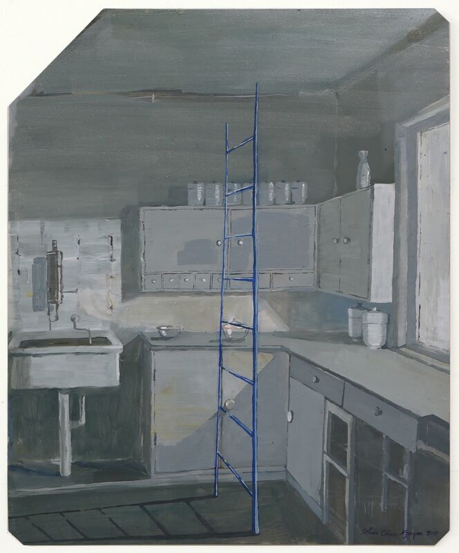 Phan Thao-Nguyen 潘濤阮, ‘The Bauhaus Kitchen 包豪斯廚房’, 2017, Painting, Oil on X-ray film backing X光片背上油彩, Edouard Malingue Gallery