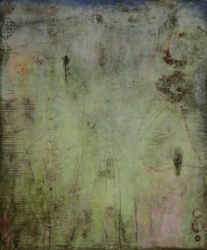 Claudia Marseille, ‘Tracery’, 2014, Painting, Encaustic and mixed media on panel, Seager Gray Gallery