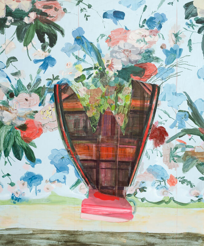 Jeanne Hoffman, ‘Self-portrait as a vase’, 2021, Painting, Acrylic on Italian cotton, Salon Ninety One