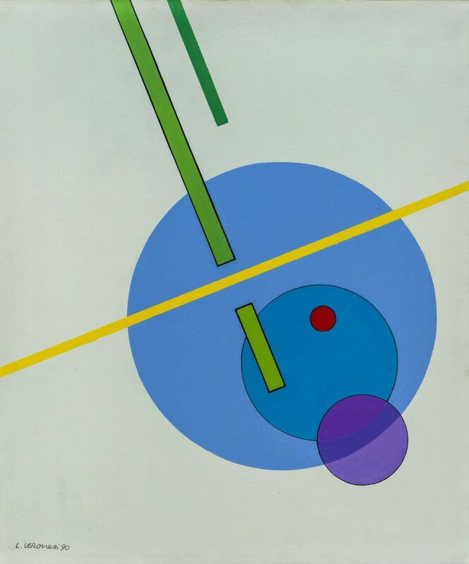 Luigi Veronesi, ‘Costruzione IOD8’, 1990, Painting, Tempera on canvas, ArtRite