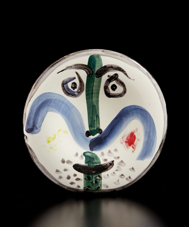 Pablo Picasso, ‘Face no. 130 (Visage no. 130 )’, 1963, Design/Decorative Art, White earthenware plate painted in colors, with brushed glaze., Phillips