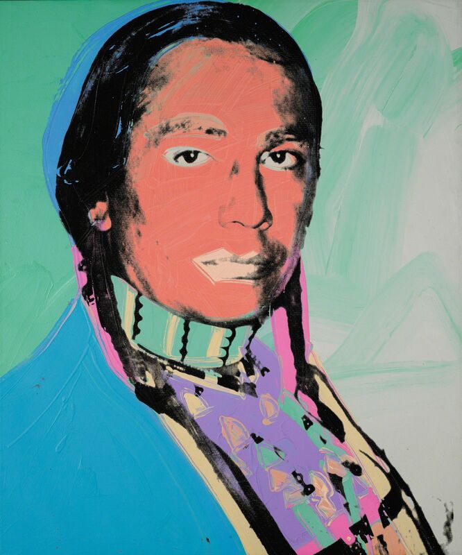 Andy Warhol, ‘The American Indian (Russell Means)’, 1976, Painting, Acrylic and silkscreen ink on canvas, Sotheby's: Contemporary Art Day Auction