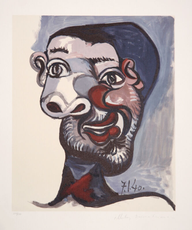 Pablo Picasso, ‘Tete de Homme, 1940’, 1979-1982, Print, Lithograph on Arches paper, RoGallery