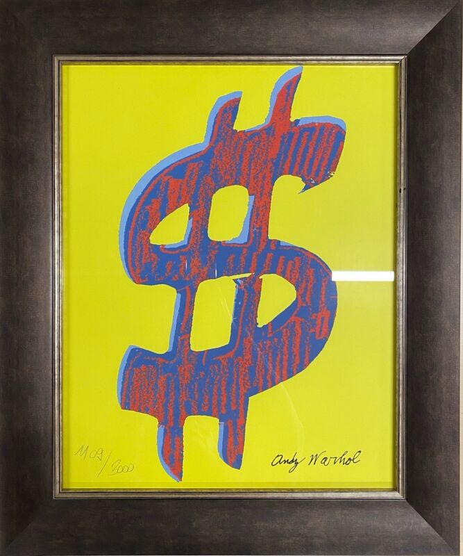 Andy Warhol, ‘Dollar Sign’, 1986, Print, Offset lithograph on heavy paper, Samhart Gallery