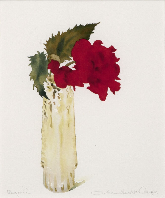 Susan Headley Van Campen, ‘Begonia’, 2020, Drawing, Collage or other Work on Paper, Watercolor on paper, Dowling Walsh