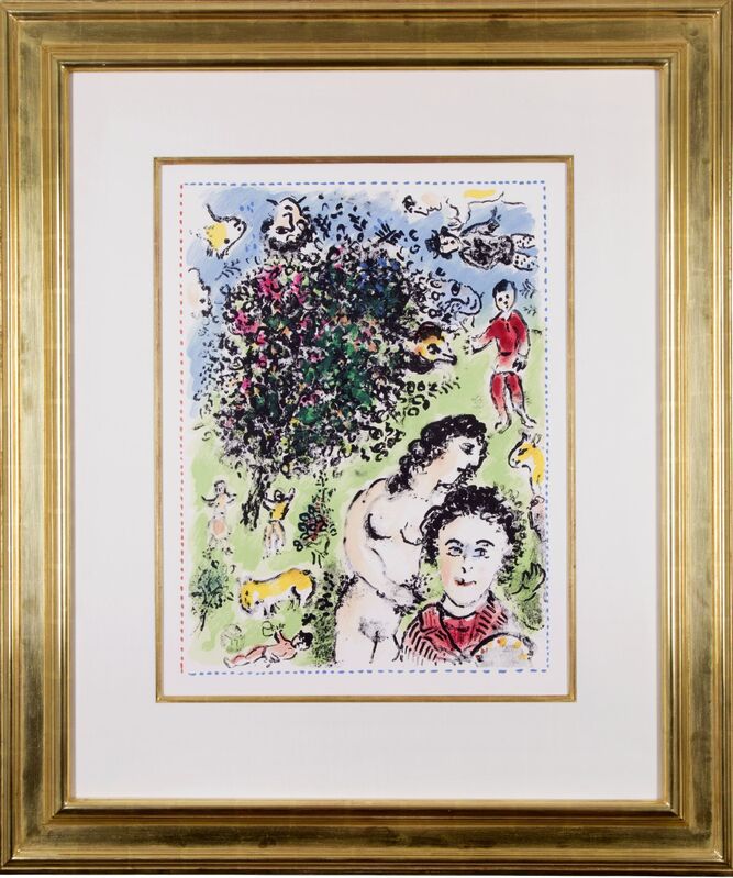 Marc Chagall, ‘Dans le Jardin’, 1984, Print, Color lithograph on Arches wove paper, Galerie Michael
