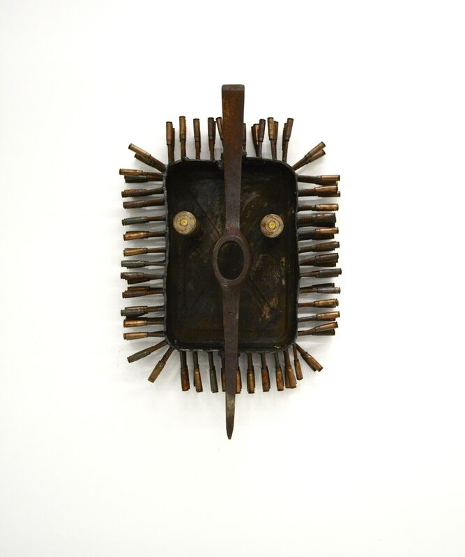 Gonçalo Mabunda, ‘Untitled Mask 23’, 2016, Sculpture, Recycled iron weapons of the civil war, Ethan Cohen Gallery