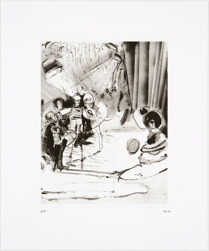 Hernan Bas, ‘They Can Bring the Curtain Down’, 2010, Print, Paper folio containing 8 direct gravures, Graphicstudio USF