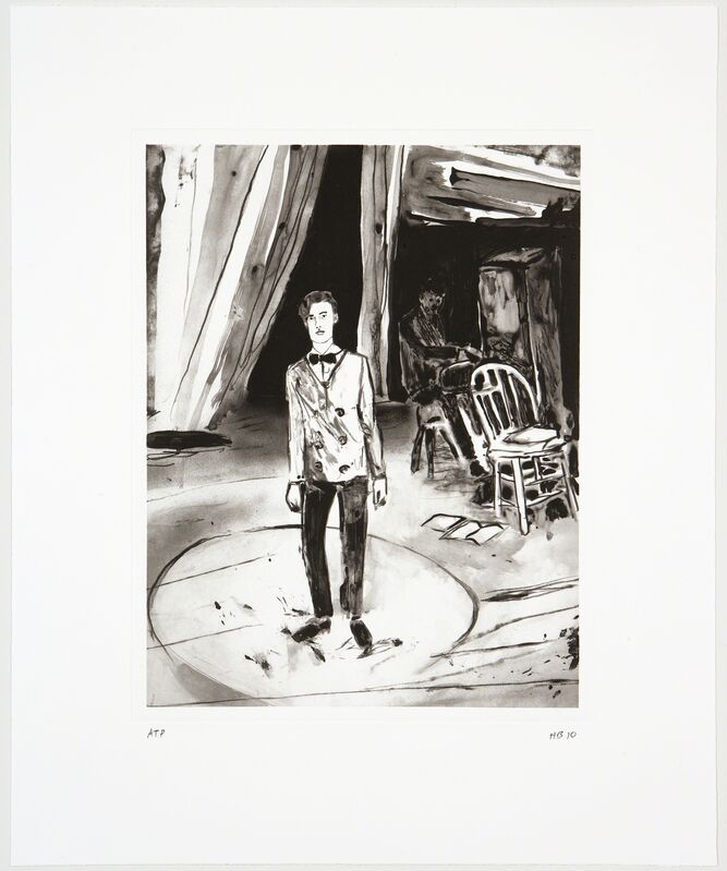Hernan Bas, ‘They Can Bring the Curtain Down’, 2010, Print, Paper folio containing 8 direct gravures, Graphicstudio USF