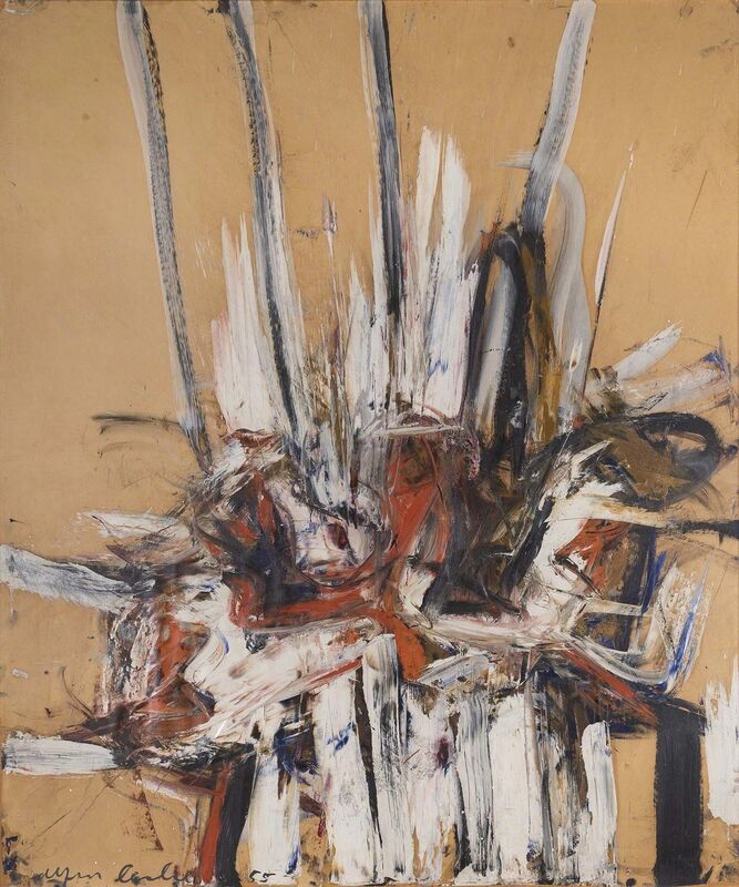 Alfred Leslie, ‘Untitled’, 1955, Drawing, Collage or other Work on Paper, Oil on paper mounted on board, Michael Rosenfeld Gallery