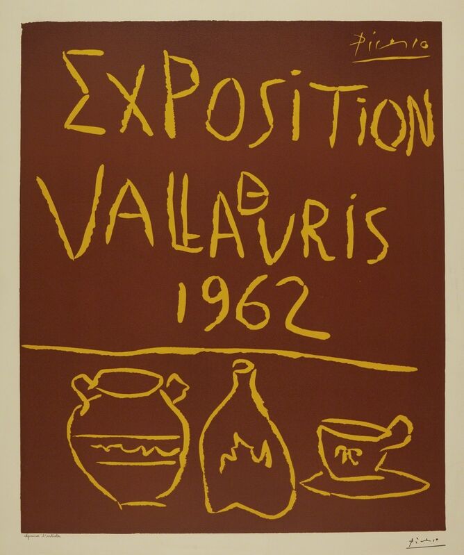 Pablo Picasso, ‘Exposition de Vallauris 1962 (B. 1299; Ba. 1335)’, 1962, Print, Linoleum cut printed in two colors, Sotheby's