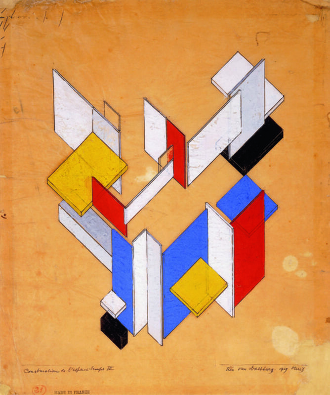 Theo Van Doesburg, ‘The construction of space-time III’, 1924, Centre for Fine Arts (BOZAR)