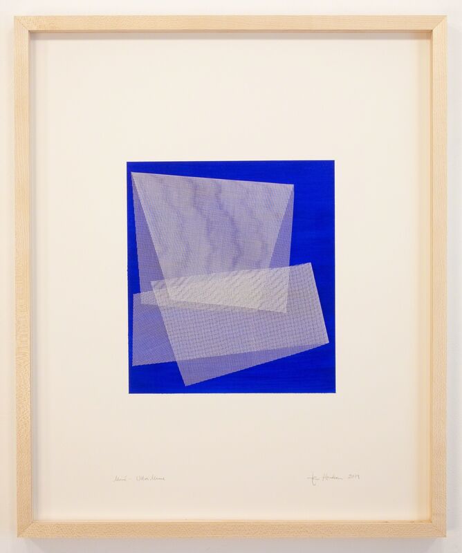 Tom Henderson, ‘Moiré - Ultra marine’, 2019, Mixed Media, Acrylic on paper on netting, Galerie Dutko