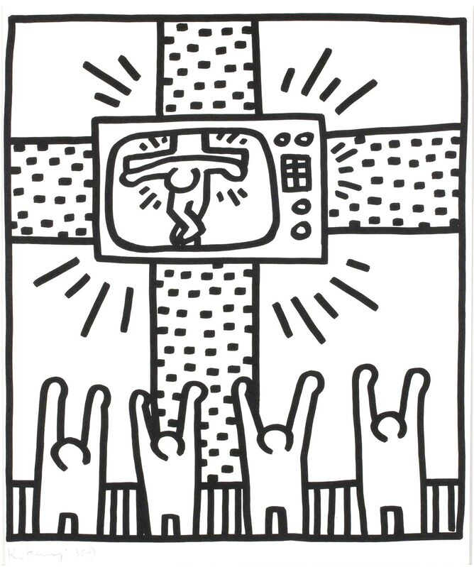 Keith Haring, ‘Artist's Book: "Keith Haring - Lucio Amelio"’, 1983, Print, Lithography on paper, Bertolami Fine Arts