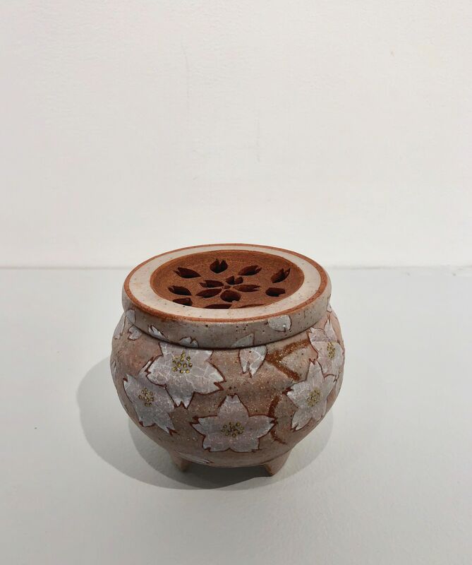 Mochizuki Shu, ‘Incense Burner with Cherry Blossom Pattern’, 2014, Design/Decorative Art, Stoneware, Onishi Gallery