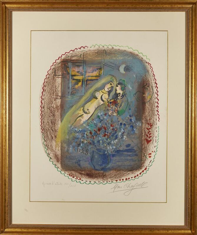 Marc Chagall, ‘Dedication [Mourlot 557]’, 1968, Print, Lithograph in colours on wove, Roseberys