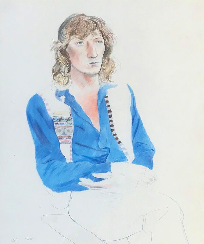 David Hockney, ‘Tchaik Chassay’, 1970, Drawing, Collage or other Work on Paper, Coloured pencil on paper, Frestonian Gallery