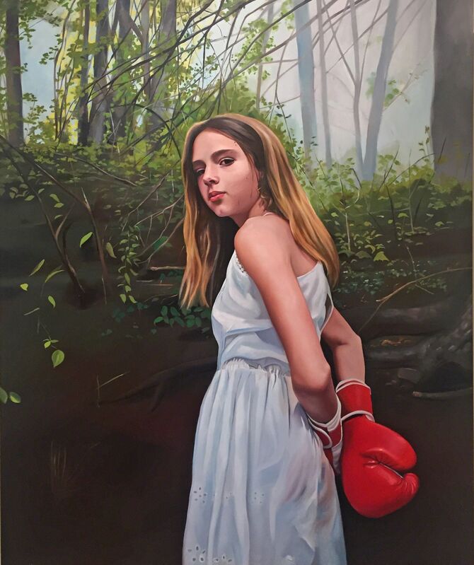 Tracey Harris, ‘Sisterhood’, 2019, Painting, Oil on Panel, M.A. Doran Gallery