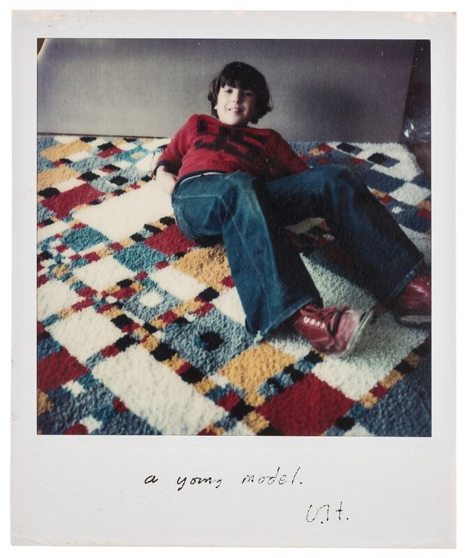 David Hockney, ‘A Young Model’, 1977, Photography, Unique polaroid print in colours, Forum Auctions