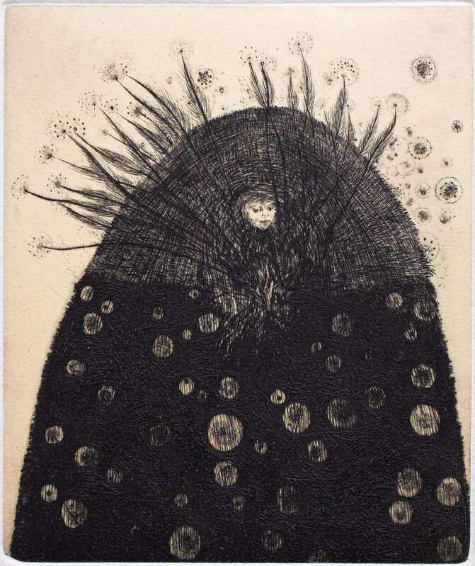 Didier Hamey, ‘MYRTHE’, 2015, Print, Dry point on japan paper stuck on vellum, Antonine Catzéflis
