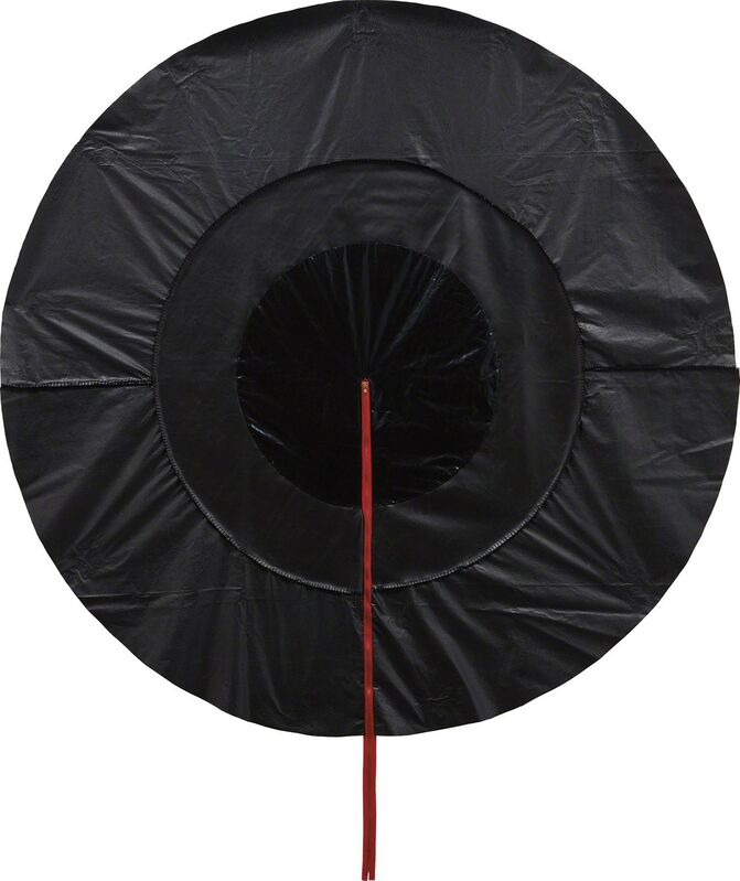 Rodney McMillian, ‘Untitled (target)’, 2012, Mixed Media, Vinyl, thread and zipper, Phillips