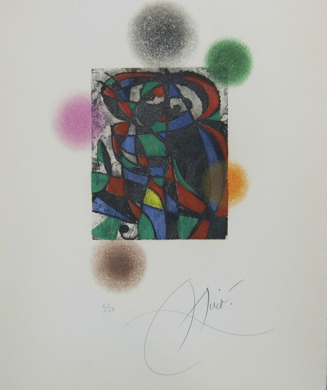 Joan Miró, ‘Harlequin Twilight’, 1975, Print, Etching and Aquatint on wove paper with full margins, Baterbys