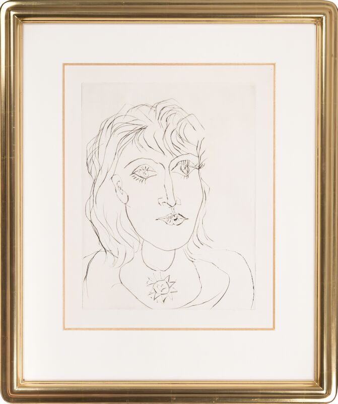 Pablo Picasso, ‘Dora Maar au collier’, 1937, Print, Drypoint, Odon Wagner Gallery