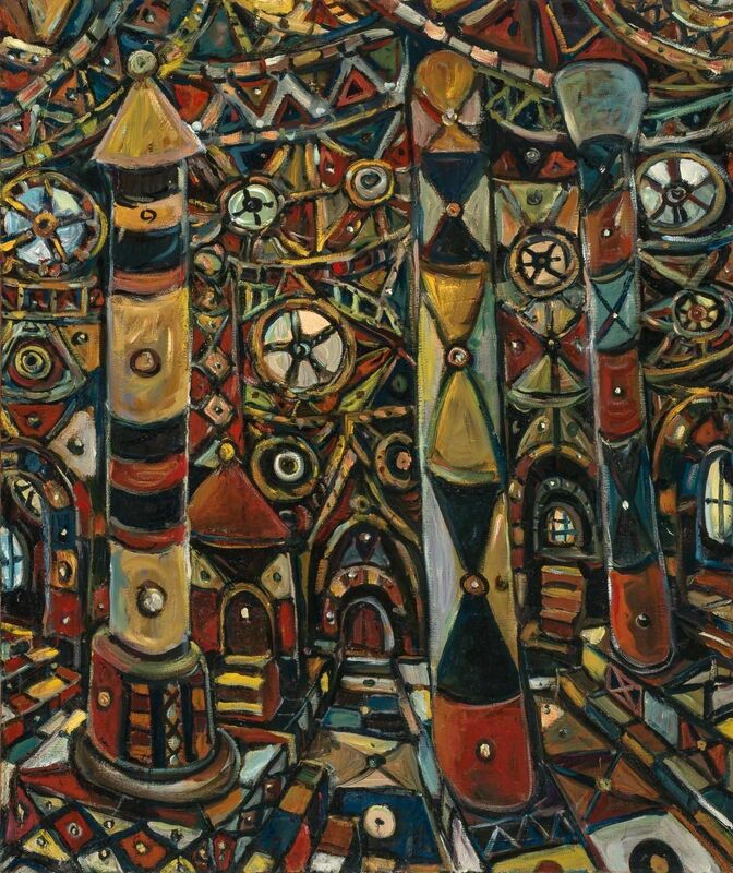 Chuck Connelly, ‘Cathedrale 14’, 2004, Painting, Oil on canvas, Doyle