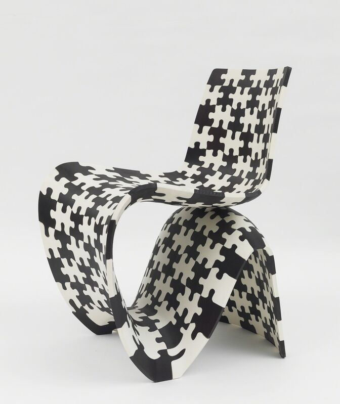 Joris Laarman, ‘Maker Chair (3D Puzzle)’, 2014, Design/Decorative Art, Black and white nylon 3D print, Friedman Benda