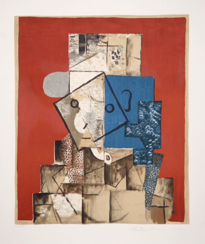 Pablo Picasso, ‘Visage sur Fond Rouge, 1914’, 1979-1982, Print, Lithograph on Arches paper, RoGallery