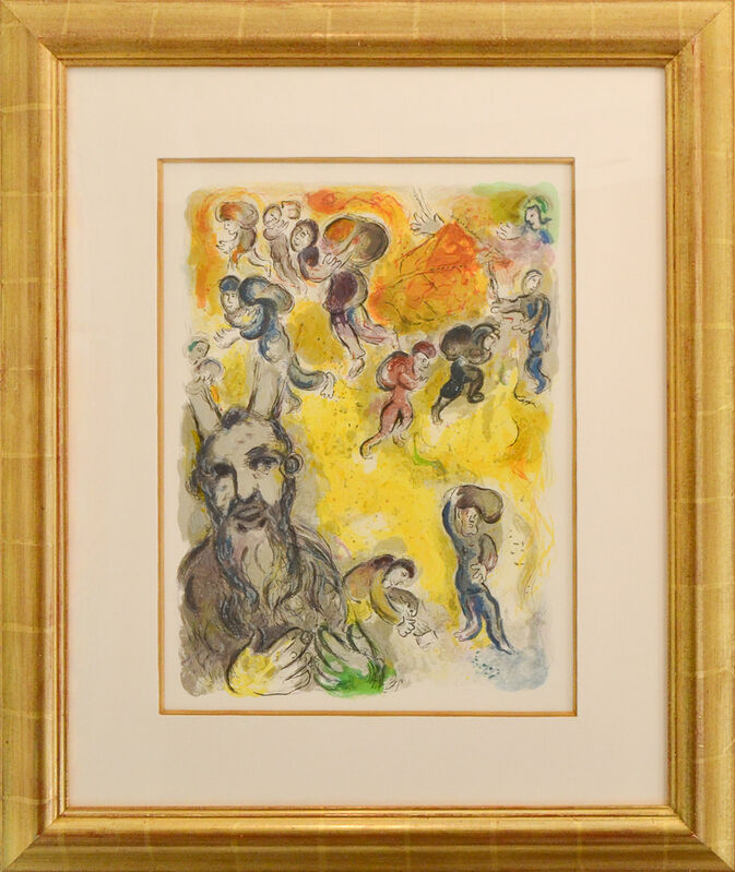 Marc Chagall, ‘Moses Sees the Sufferings of His People’, 1966, Print, Lithograph, Galerie d'Orsay