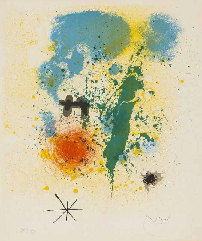 Joan Miró, ‘Untitled (Dupin 332)’, 1964, Print, Lithograph printed in colours, Forum Auctions