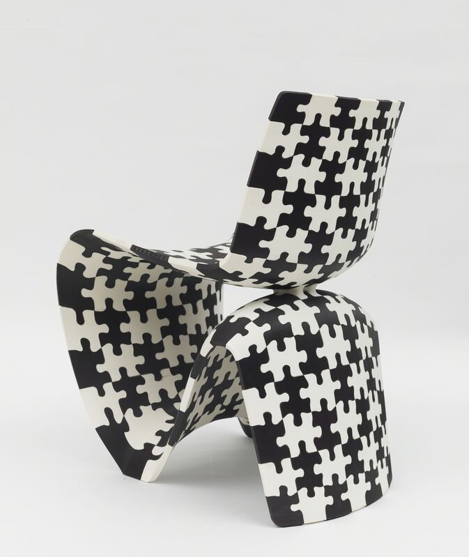 Joris Laarman, ‘Maker Chair (3D Puzzle)’, 2014, Design/Decorative Art, Black and white nylon 3D print, Friedman Benda