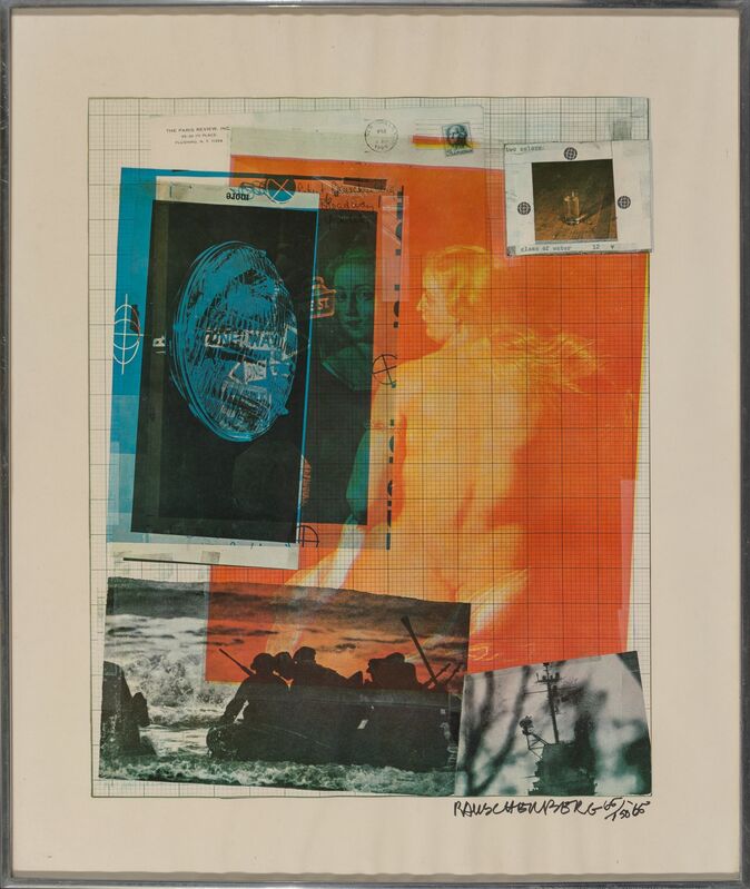 Robert Rauschenberg, ‘Paris Review’, 1965, Print, Offset lithograph in colors on wove paper, Heritage Auctions