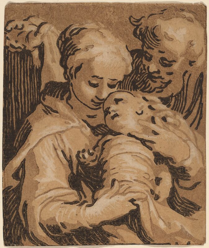 Abraham Bloemaert, ‘The Holy Family’, Print, Chiaroscuro woodcut, National Gallery of Art, Washington, D.C.